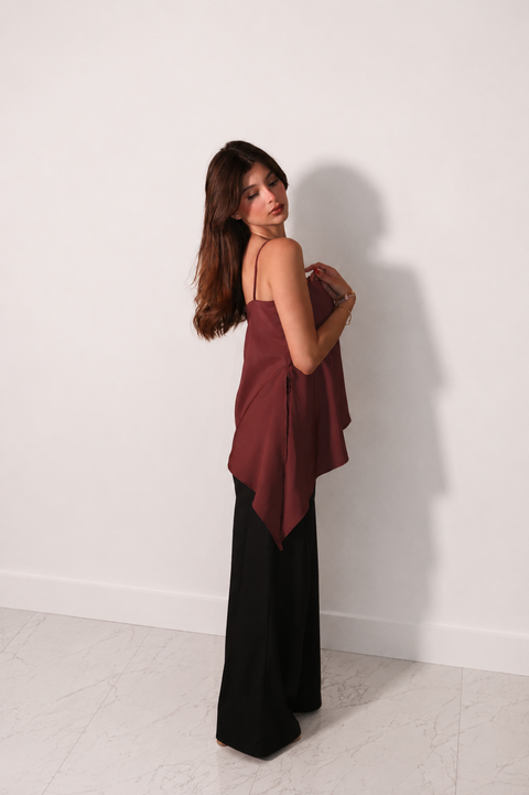Je Suis Me Sunshine Top in rosewood — view 2