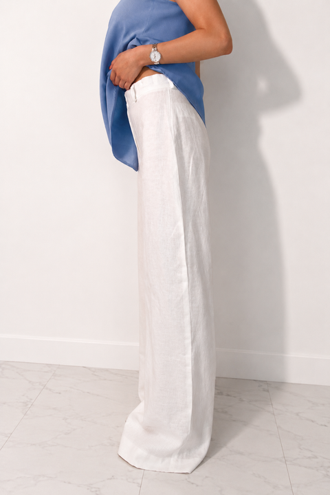 Je Suis Me Linen Edit trousers in white — view 2