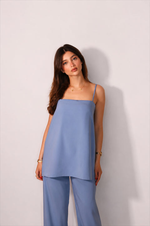 Je Suis Me Muse Top in blue