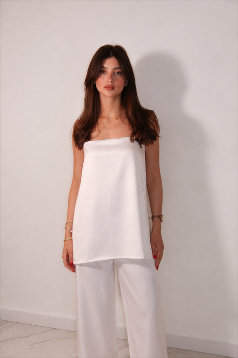 Je Suis Me Muse Top in white — view 2