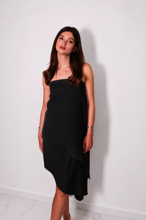 Je Suis Me Asymmetric Top in black — view 2