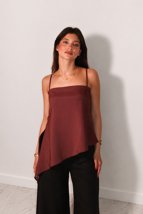 Je Suis Me Sunshine Top in rosewood — view 3