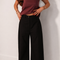 Je Suis Me Linen Edit trousers in black — view 2