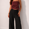 Je Suis Me Linen Edit trousers in black — view 3