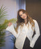 Je Suis Me Statement Shirt in white
