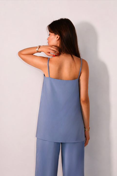 Je Suis Me Muse Top in blue — view 3