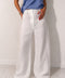 Je Suis Me Linen Edit trousers in white