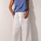 Je Suis Me Linen Edit trousers in white