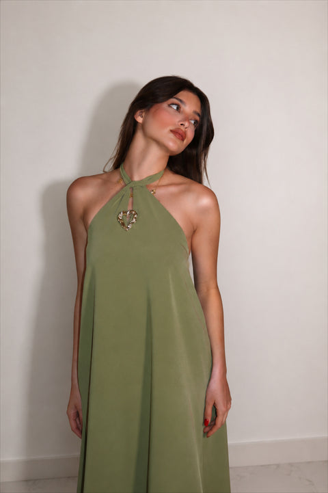 Je Suis Me Robe of Summer dress in green — view 8