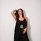 Je Suis Me Summer Kimono cover-up in black — view 3