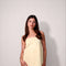 Je Suis Me Asymmetric Top in butter yellow — view 3