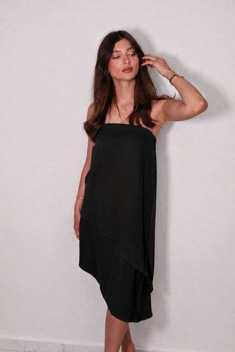 Je Suis Me Asymmetric Top in black