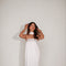 Je Suis Me Robe of Dreams satin column maxi dress in ivory