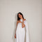 Je Suis Me Robe of Dreams satin column maxi dress in ivory — view 4